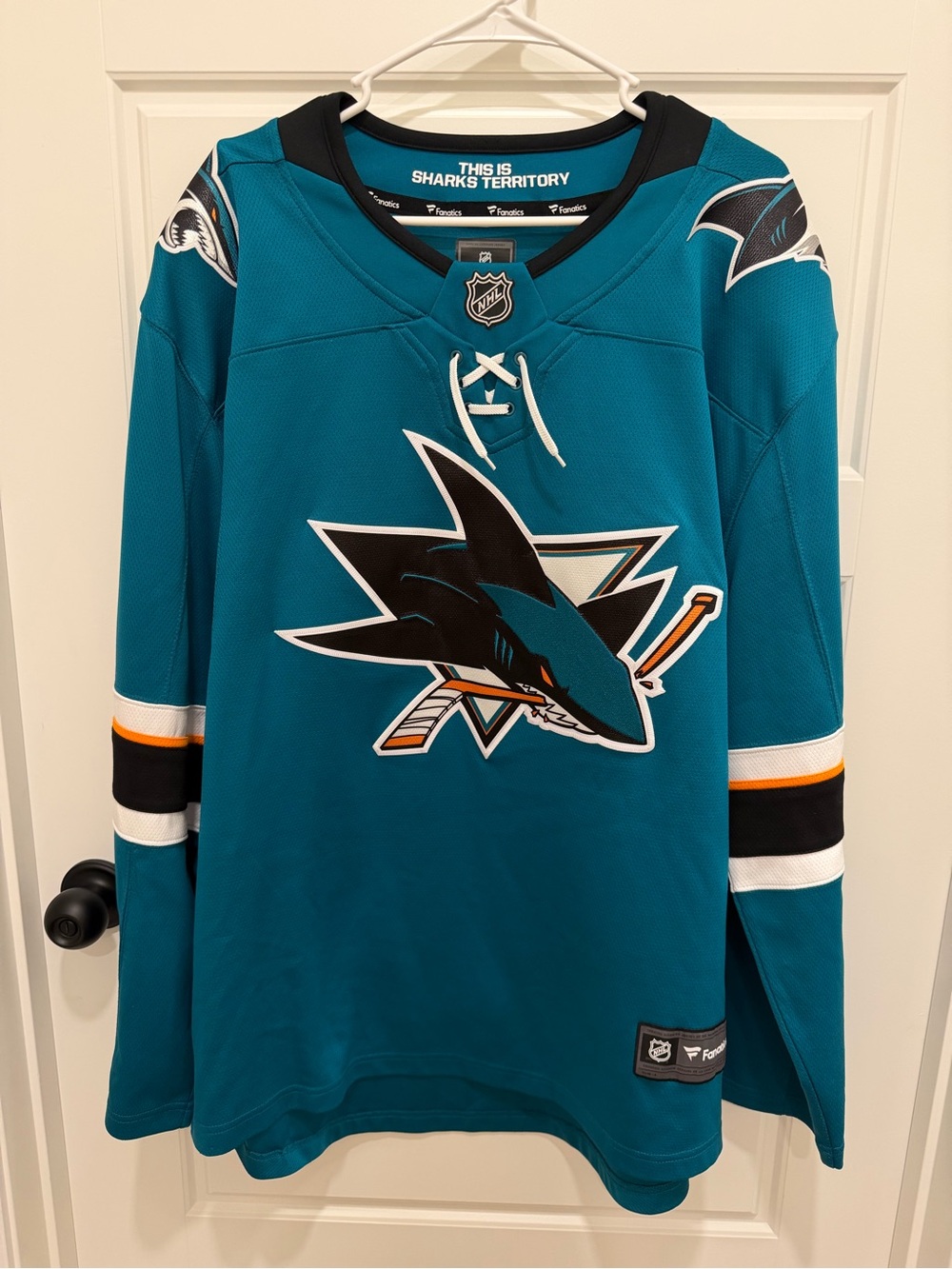 San Jose Sharks Fanatics NHL Teal Hockey Jersey Men's XL